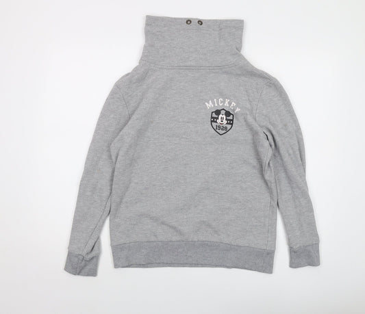 Womens UK Size 12 Disney Grey Pullover Sweatshirt