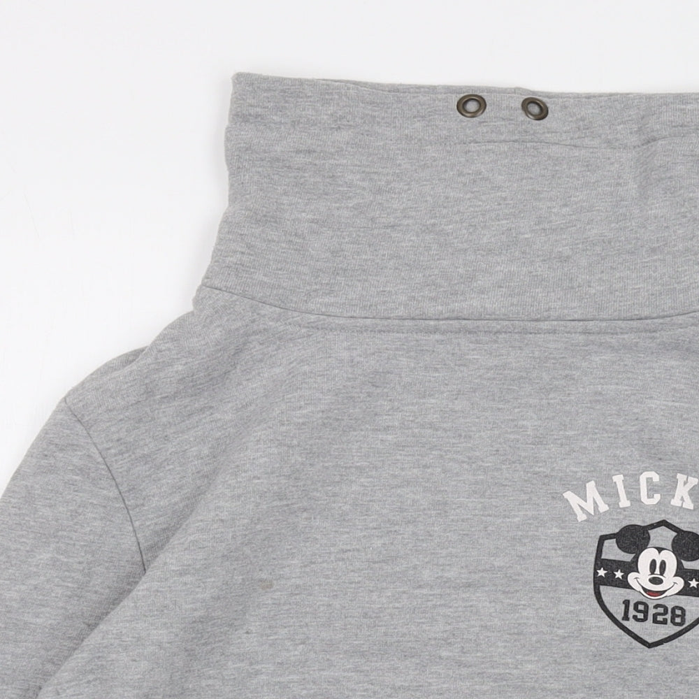 Womens UK Size 12 Disney Grey Pullover Sweatshirt