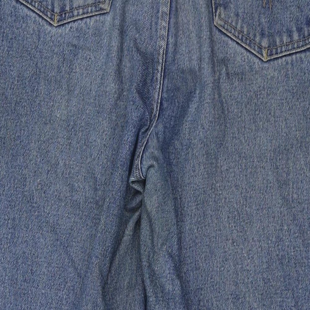 Matinee Mens Blue Cotton Straight Jeans Size 36 in L29 in Regular Button