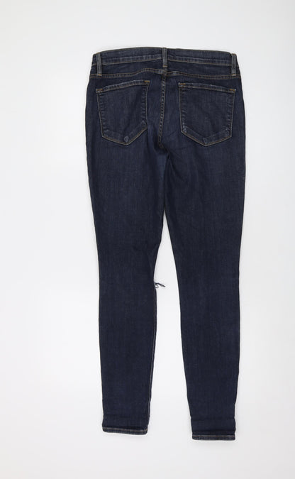 Womens UK Size 30 in FRAME Regular Fit Skinny Blue Jeans