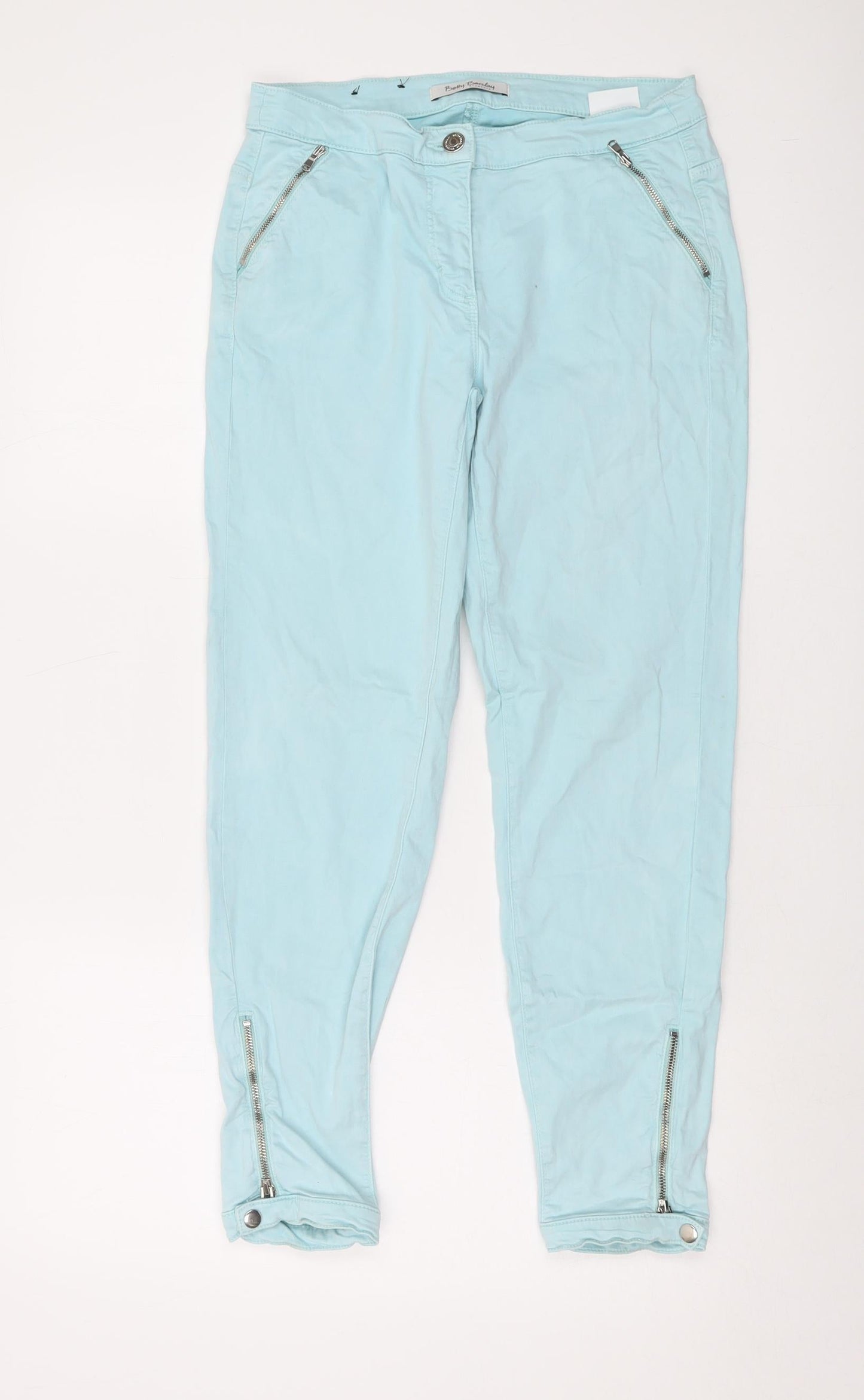Womens UK Size 12 Betty Barclay Regular Fit  Blue Trousers