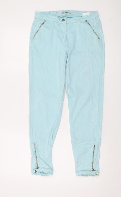 Womens UK Size 12 Betty Barclay Regular Fit  Blue Trousers