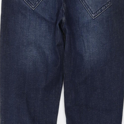 Digbeth Womens Blue Cotton Skinny Jeans Size 28 in L29 in Regular Button