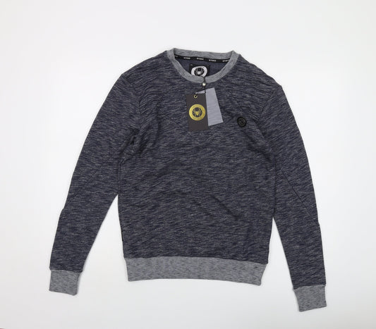 Mens UK Size S Intense Blue Pullover Sweatshirt