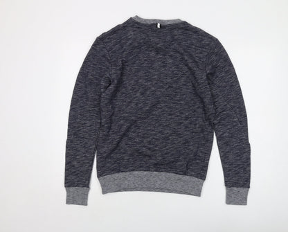 Mens UK Size S Intense Blue Pullover Sweatshirt