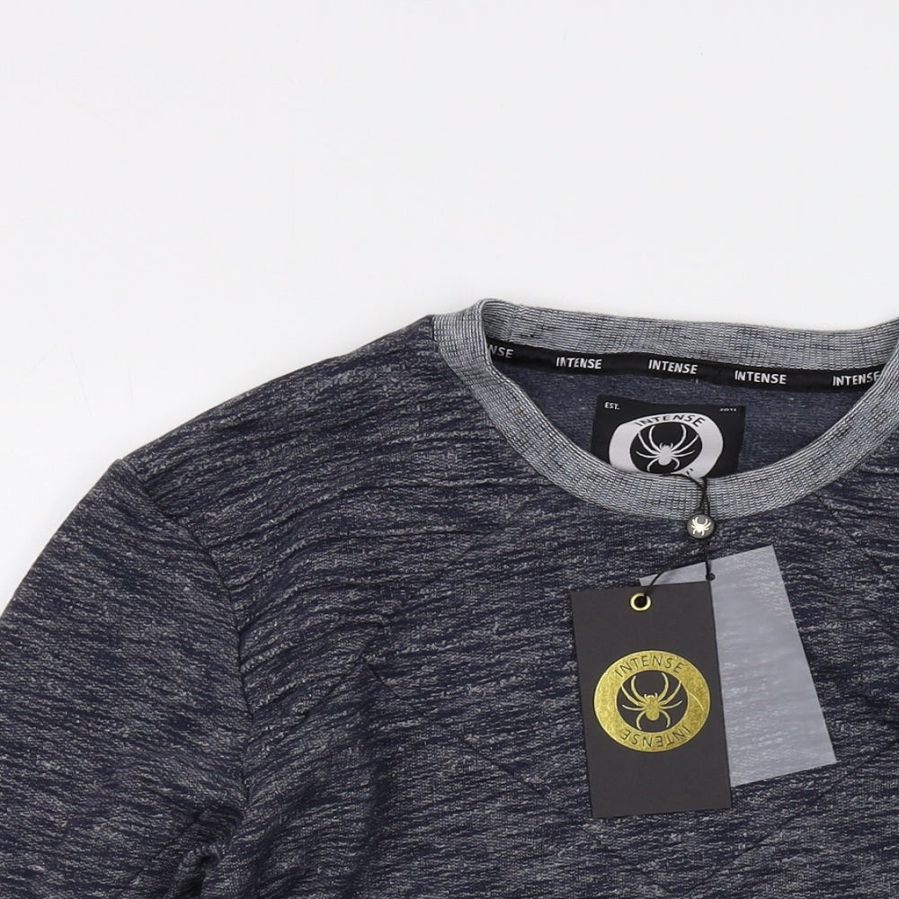 Mens UK Size S Intense Blue Pullover Sweatshirt