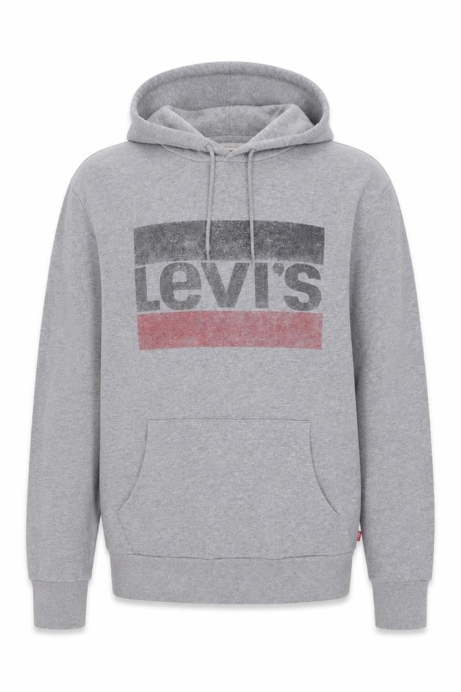 Mens UK Size M Levi's Grey Pullover Hoodie