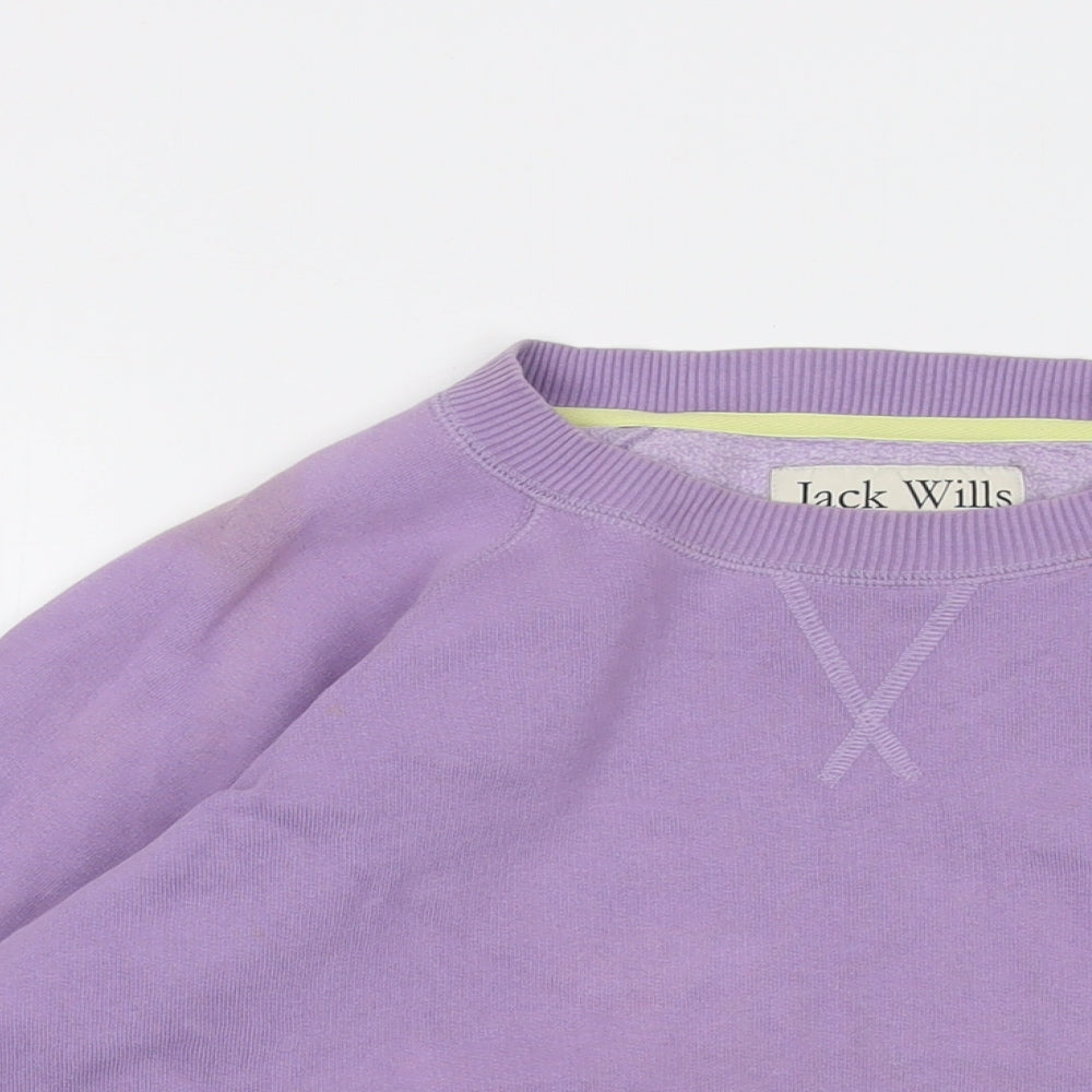 Womens UK Size 10 Jack Wills Purple Pullover Sweatshirt