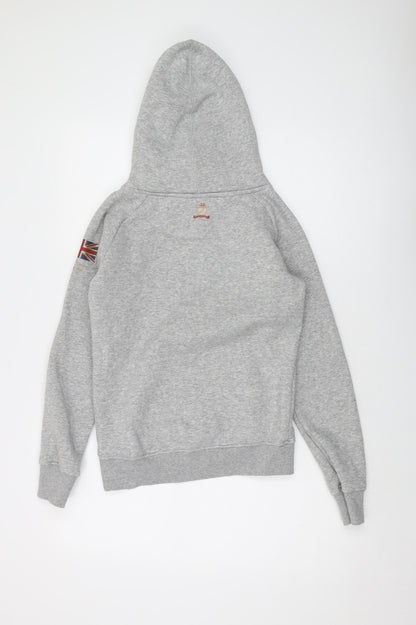 Aubrion Boys Grey Cotton Pullover Hoodie Size 13 Years Pullover