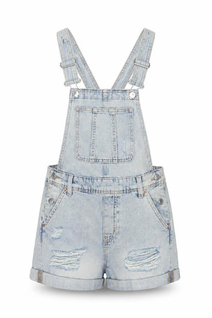 Womens UK Size 6 H&M One-Piece Blue Dungaree