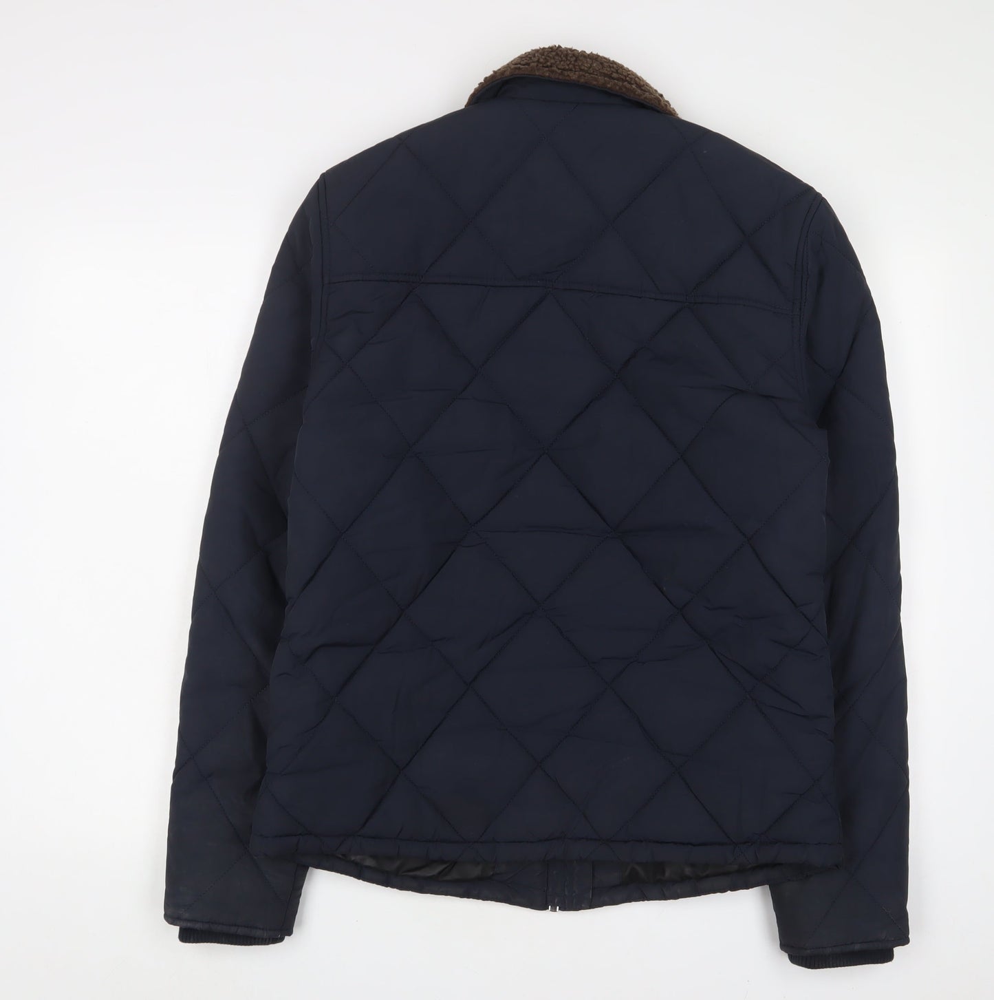 Mens UK Size M NEXT Blue Quilted Coat