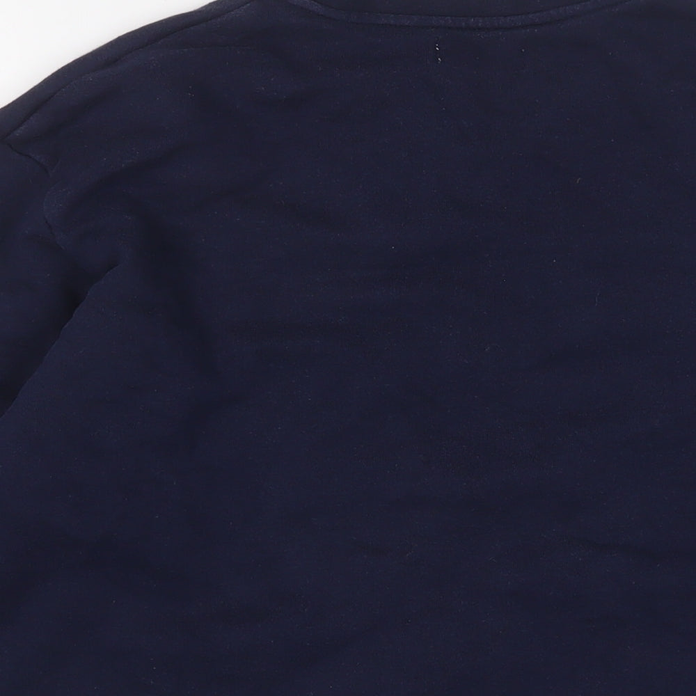 Topman Mens Blue Cotton Pullover Sweatshirt Size S