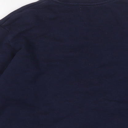 Topman Mens Blue Cotton Pullover Sweatshirt Size S
