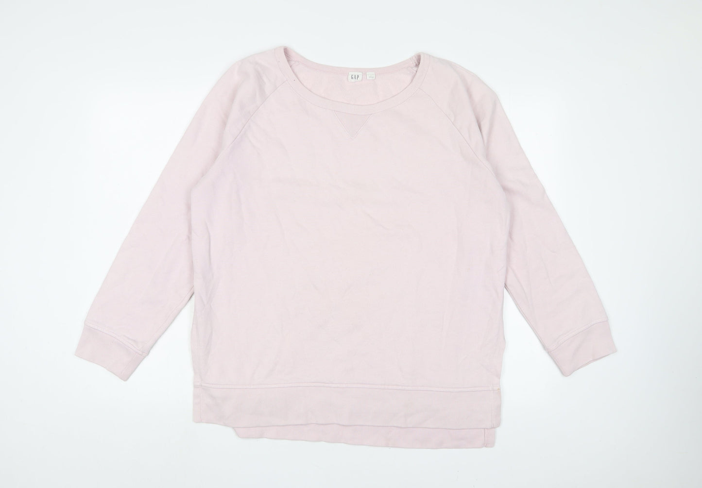 Gap Womens Pink Cotton Pullover Sweatshirt Size L Pullover
