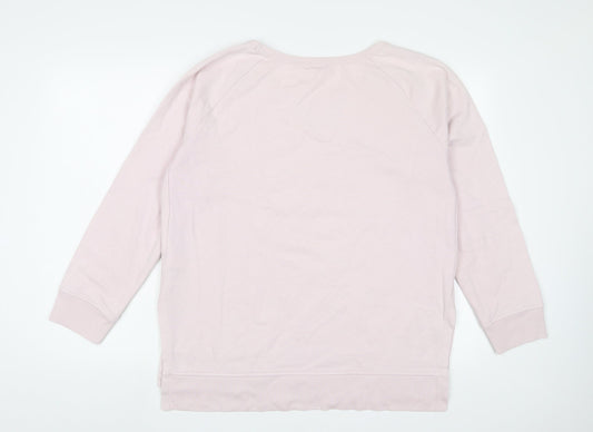 Gap Womens Pink Cotton Pullover Sweatshirt Size L Pullover