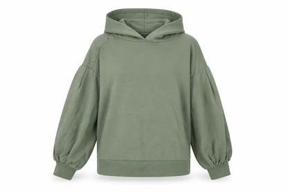 New Look Womens Green Cotton Pullover Hoodie Size S Pullover