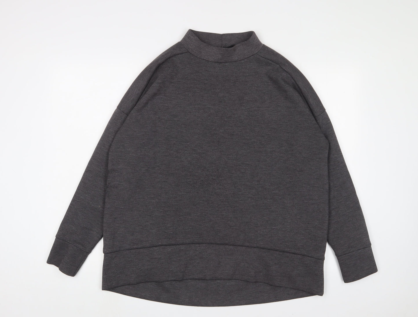 New Look Womens Grey Polyester Pullover Sweatshirt Size 12 Pullover