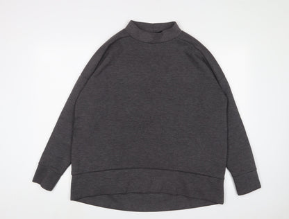 New Look Womens Grey Polyester Pullover Sweatshirt Size 12 Pullover
