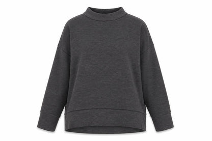 New Look Womens Grey Polyester Pullover Sweatshirt Size 12 Pullover