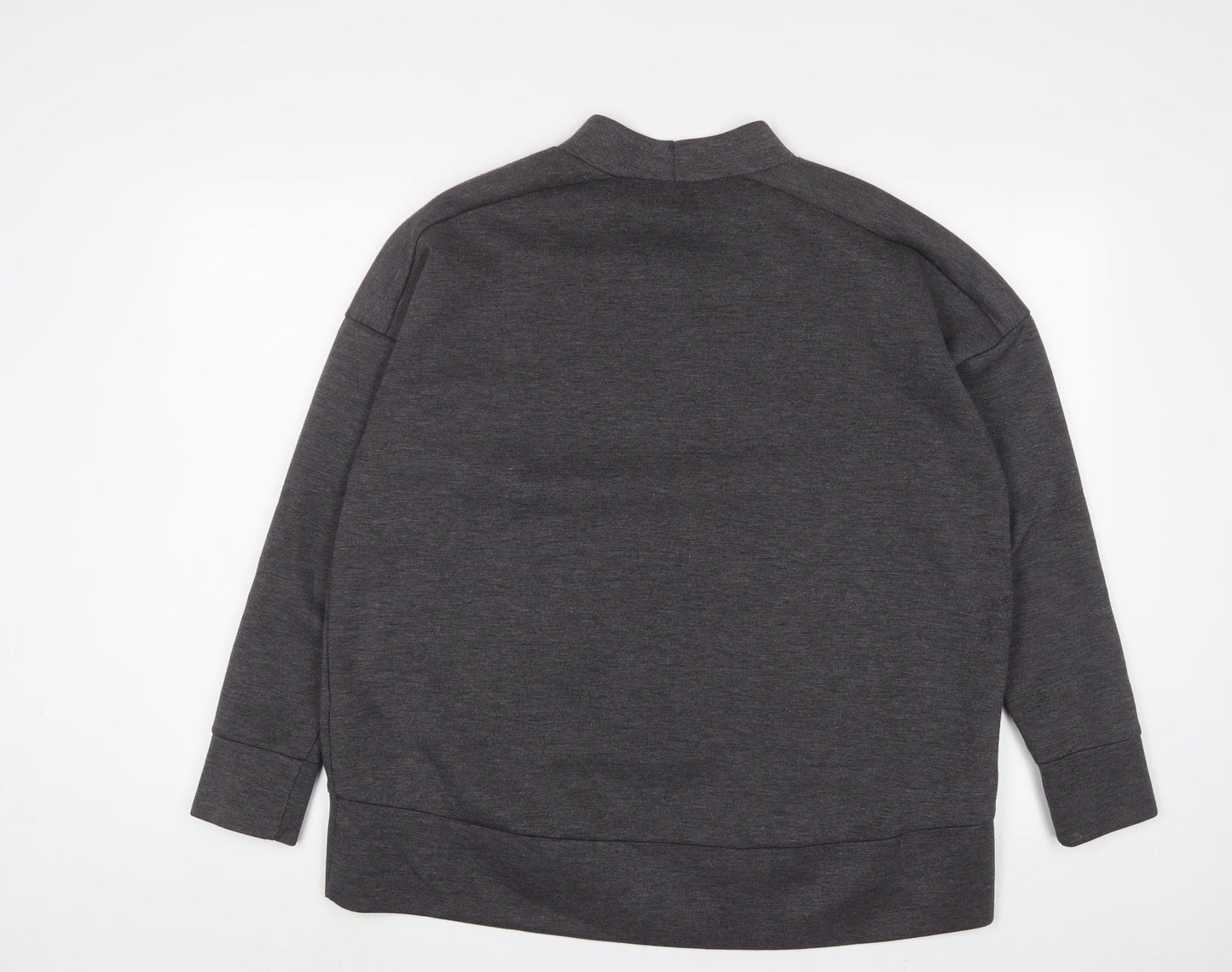 New Look Womens Grey Polyester Pullover Sweatshirt Size 12 Pullover