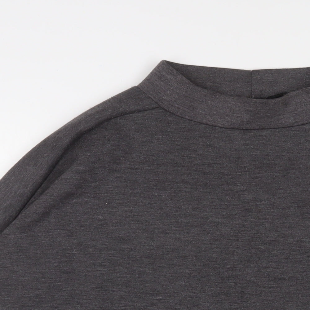 New Look Womens Grey Polyester Pullover Sweatshirt Size 12 Pullover