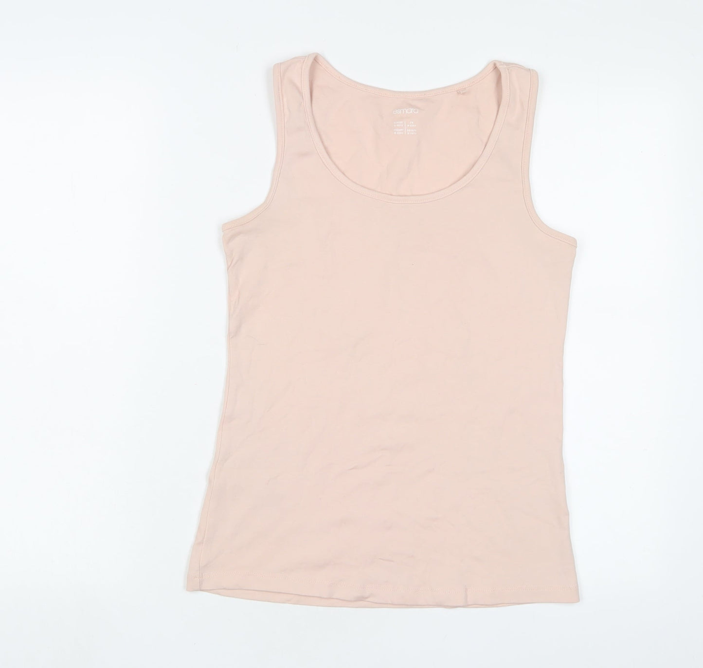 ESMARA Womens Pink Cotton Camisole Tank Size 14 Scoop Neck