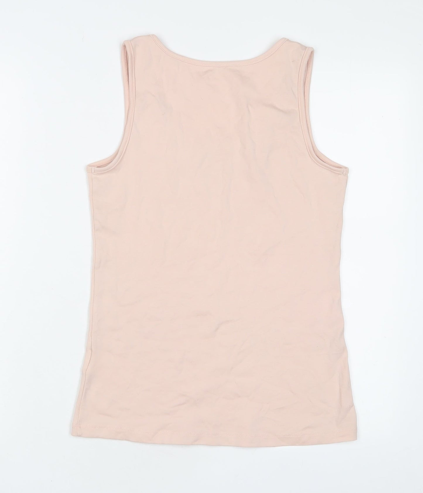ESMARA Womens Pink Cotton Camisole Tank Size 14 Scoop Neck