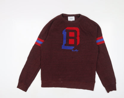 Mens UK Size S Old Navy Red Pullover Sweatshirt