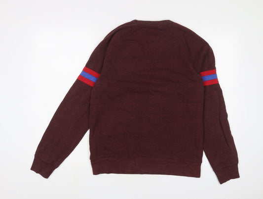 Mens UK Size S Old Navy Red Pullover Sweatshirt