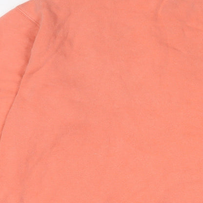 PINK Womens Pink Cotton Pullover Sweatshirt Size L Pullover - Logo