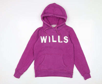 Womens UK Size 10 Jack Wills Purple Pullover Hoodie
