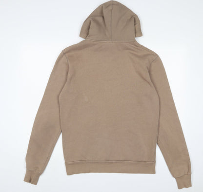 11 degrees Mens Brown Cotton Pullover Hoodie Size XS - Logo