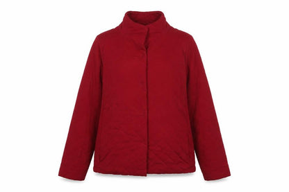 Womens UK Size 10 Lands' End Red Full Zip Sweatshirt