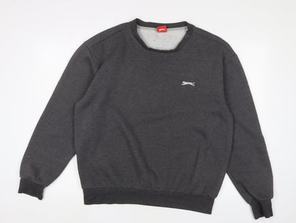 Mens UK Size L Slazenger Grey Pullover Sweatshirt