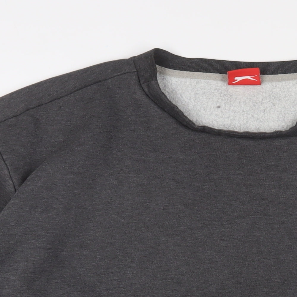 Mens UK Size L Slazenger Grey Pullover Sweatshirt