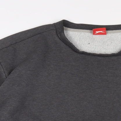 Mens UK Size L Slazenger Grey Pullover Sweatshirt