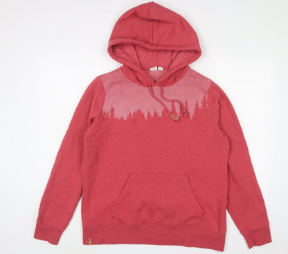 Wear your impact Mens Red Cotton Pullover Hoodie Size L