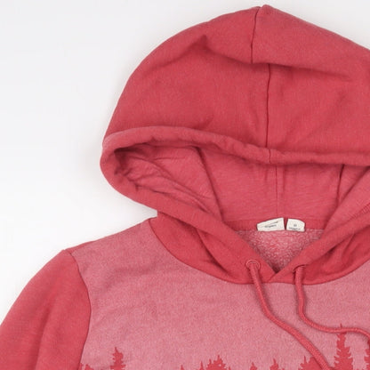 Wear your impact Mens Red Cotton Pullover Hoodie Size L