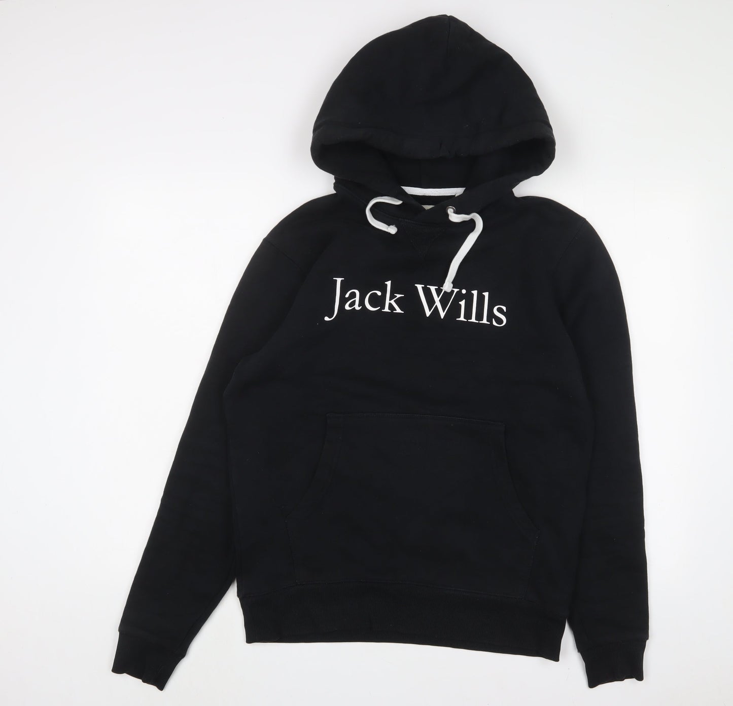 Mens UK Size S Jack Wills Black Pullover Hoodie