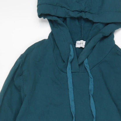 Civico Womens Blue Cotton Jumper Dress Size S Crew Neck Pullover