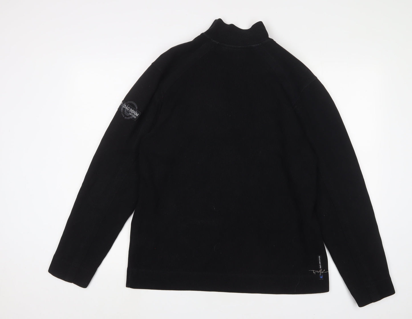 Mens UK Size L Duck and Cover Black Pullover Sweatshirt