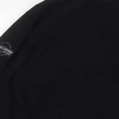 Mens UK Size L Duck and Cover Black Pullover Sweatshirt