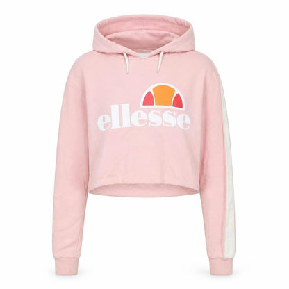 Ellesse Womens Pink Cotton Pullover Hoodie Size 6 Pullover - Logo