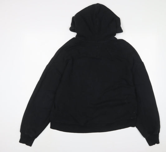 Mens UK Size M Hollister Black Pullover Hoodie