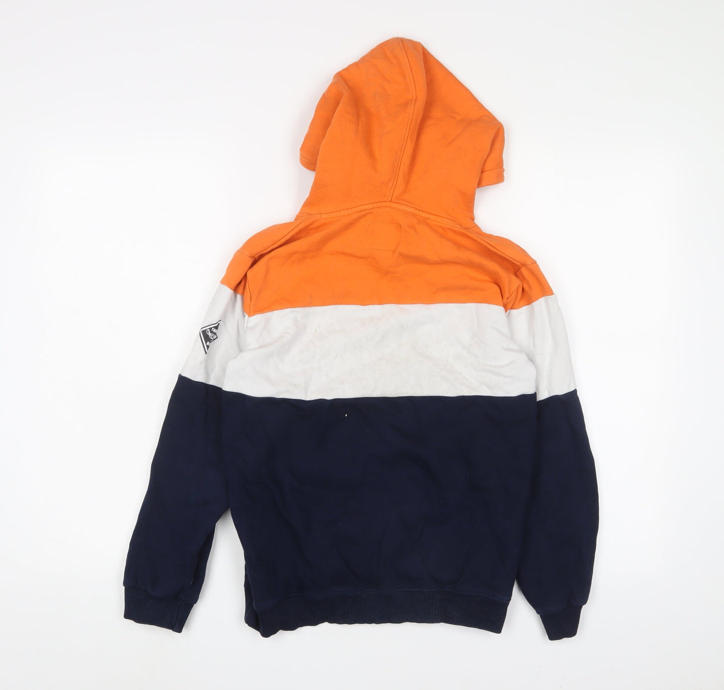 Threadbare Boys Multicoloured Striped Cotton Pullover Hoodie Size 11-12 Years Pullover - Virtual