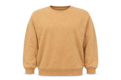 New Look Womens Brown Cotton Pullover Sweatshirt Size 8 Pullover