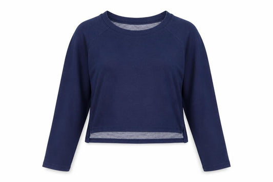 Forever 21 Womens Blue Cotton Pullover Sweatshirt Size L Pullover