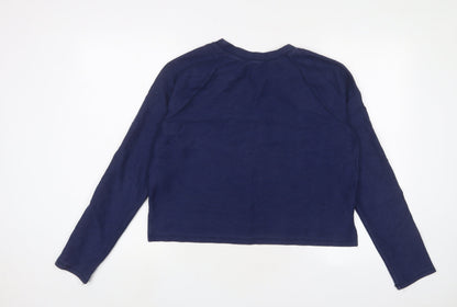 Womens UK Size L FOREVER 21 Blue Pullover Sweatshirt