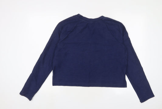 Womens UK Size L FOREVER 21 Blue Pullover Sweatshirt
