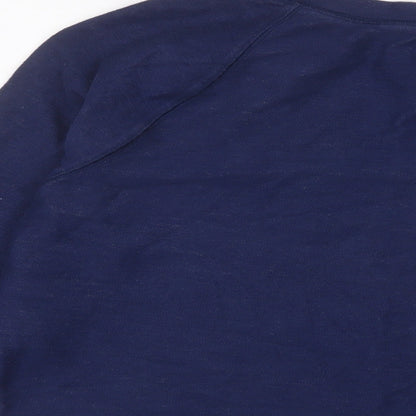 Womens UK Size L FOREVER 21 Blue Pullover Sweatshirt